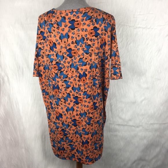 ✨NEW LuLaRoe Minnie Mouse Orange Irma Top - Picture 3 of 4